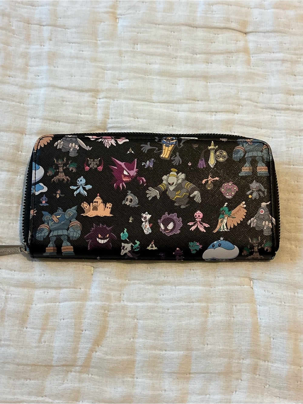 Loungefly Black Pokémon Ghost Icons Zip Wallet - Picture 6 of 6